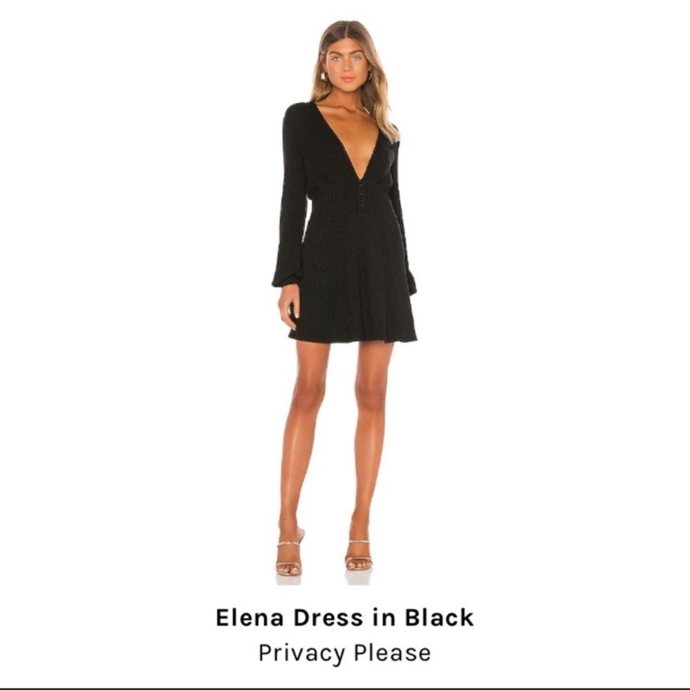 Elena Sweater Dress in Black